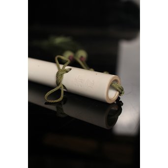 清風与平作　白磁横笛/花器　S2726 