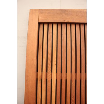 豪華鉄金具総欅格子蔵戸　W468Y 