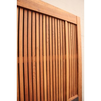 豪華鉄金具総欅格子蔵戸　W468Y 