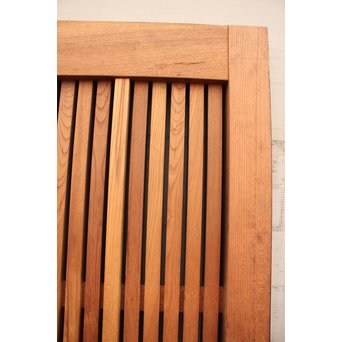 豪華鉄金具総欅格子蔵戸　W468Y 