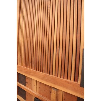 豪華鉄金具総欅格子蔵戸　W468Y 