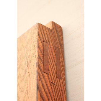 豪華鉄金具総欅格子蔵戸　W468Y 