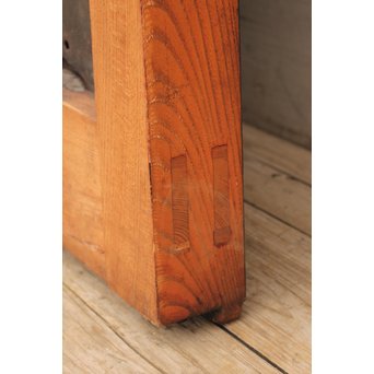 豪華鉄金具総欅格子蔵戸　W468Y 