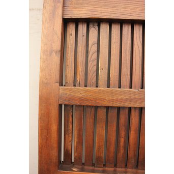 幅狭豪華鉄金具格子蔵戸　W469 