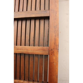 幅狭豪華鉄金具格子蔵戸　W469 