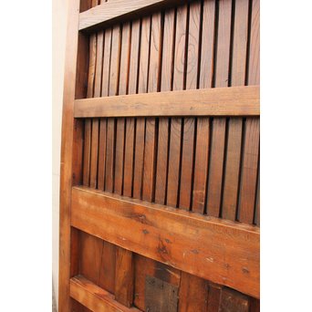 幅狭豪華鉄金具格子蔵戸　W469 