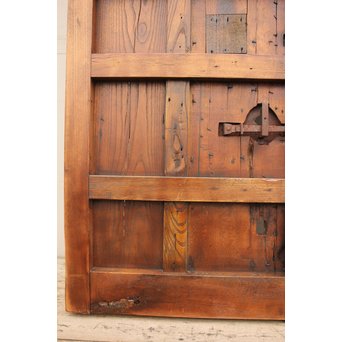 幅狭豪華鉄金具格子蔵戸　W469 