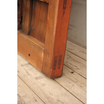 幅狭豪華鉄金具格子蔵戸　W469 