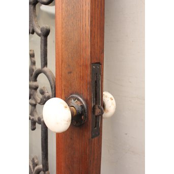 アイアン格子総欅建具/ドア　B835 