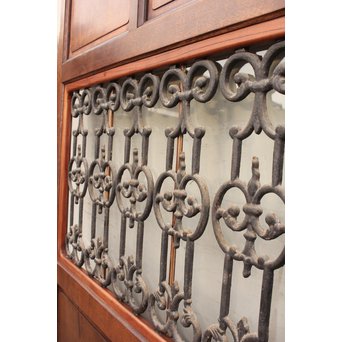 アイアン格子総欅建具/ドア　B835 