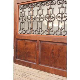 アイアン格子総欅建具/ドア　B835 