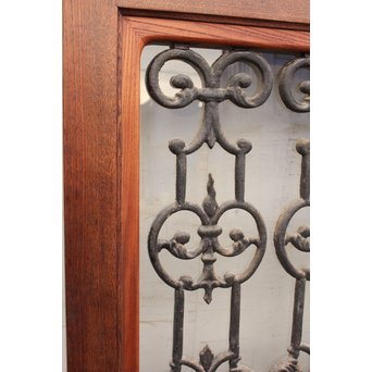 アイアン格子総欅建具/ドア　B835 