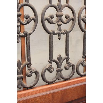 アイアン格子総欅建具/ドア　B835 