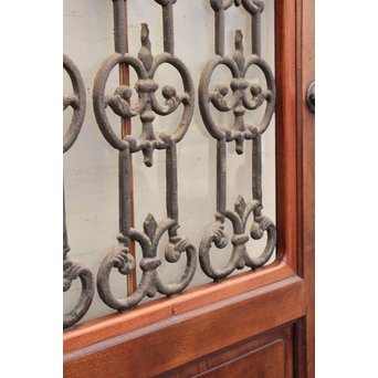 アイアン格子総欅建具/ドア　B835 