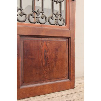 アイアン格子総欅建具/ドア　B835 