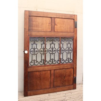 アイアン格子総欅建具/ドア　B835 