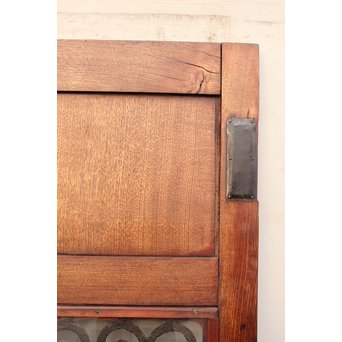 アイアン格子総欅建具/ドア　B835 