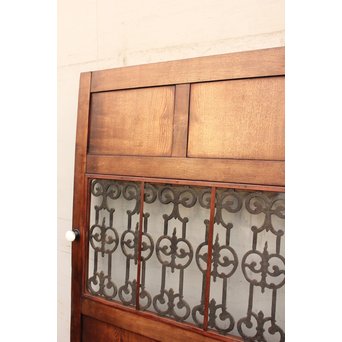 アイアン格子総欅建具/ドア　B835 