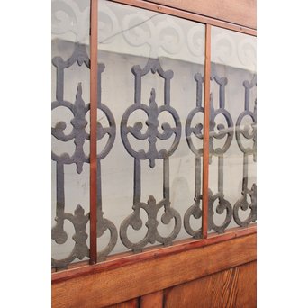 アイアン格子総欅建具/ドア　B835 