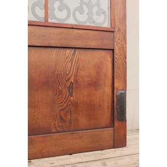 アイアン格子総欅建具/ドア　B835 