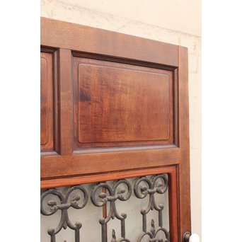 アイアン格子総欅建具/ドア　B835 