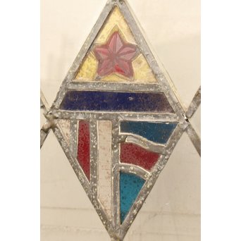 小川三知デザイン　ステンドグラス　2枚1組　GD915 