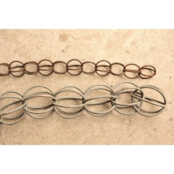 巨大雨樋鎖　3重波紋3M　J2335 通常タイプと比べると一目瞭然