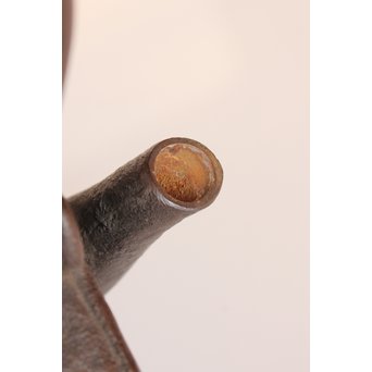 堤手銀象嵌　斑柴銅蓋菊蘭竹梅　釜師系六角鉄瓶　H456 