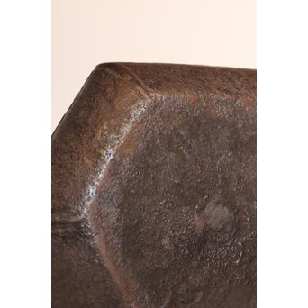 堤手銀象嵌　斑柴銅蓋菊蘭竹梅　釜師系六角鉄瓶　H456 