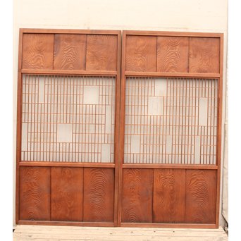 モザイク/パッチワーク風障子戸　2枚1組　F162 