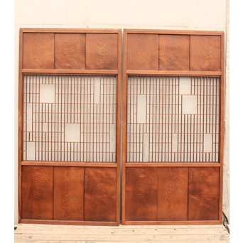 モザイク/パッチワーク風障子戸　2枚1組　F162 