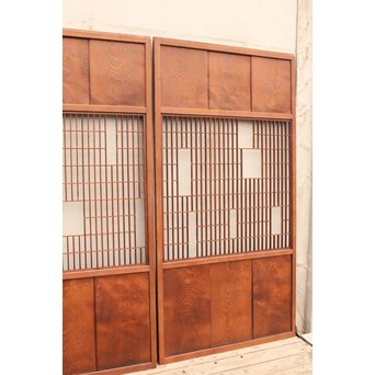 モザイク/パッチワーク風障子戸　2枚1組　F162 