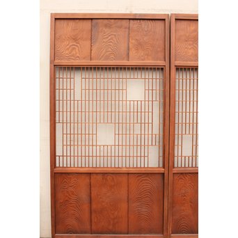 モザイク/パッチワーク風障子戸　2枚1組　F162 