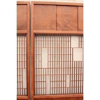 モザイク/パッチワーク風障子戸　2枚1組　F162 