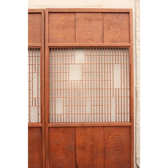 モザイク/パッチワーク風障子戸　2枚1組　F162 