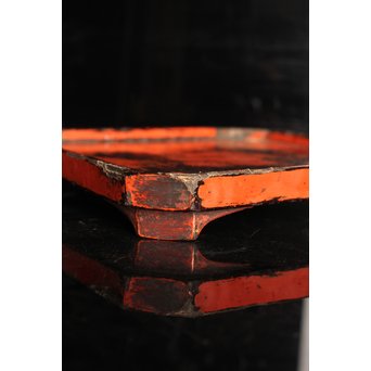 根来膳/盆　5客1組　J2346 