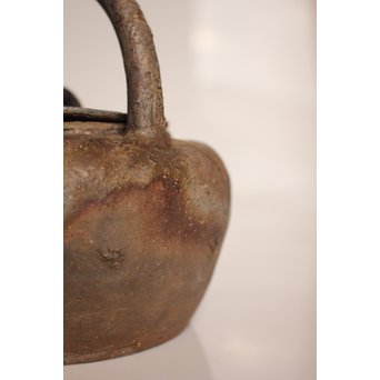 金重陶陽作　備前手捻湯沸/急須　金重晃介識箱　K297 