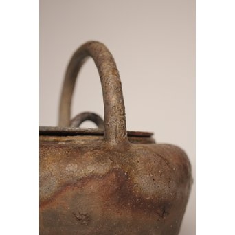 金重陶陽作　備前手捻湯沸/急須　金重晃介識箱　K297 