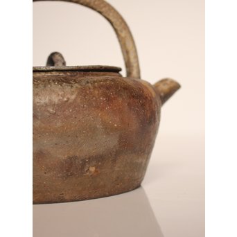 金重陶陽作　備前手捻湯沸/急須　金重晃介識箱　K297 