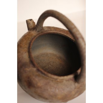 金重陶陽作　備前手捻湯沸/急須　金重晃介識箱　K297 