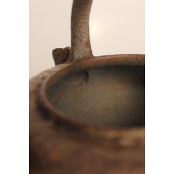 金重陶陽作　備前手捻湯沸/急須　金重晃介識箱　K297 