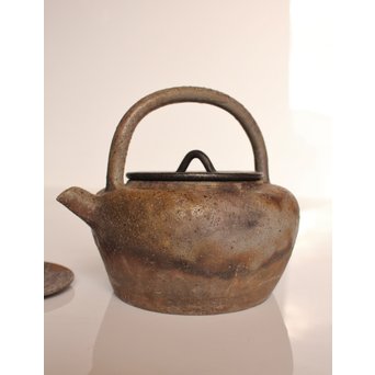 金重陶陽作　備前手捻湯沸/急須　金重晃介識箱　K297 