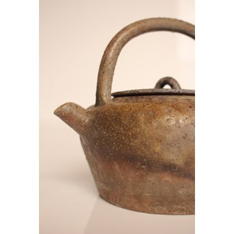 金重陶陽作　備前手捻湯沸/急須　金重晃介識箱　K297 