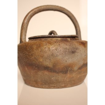 金重陶陽作　備前手捻湯沸/急須　金重晃介識箱　K297 