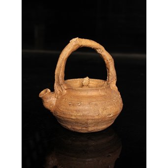 南蛮手/伊羅保手捻急須/湯沸　K298