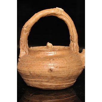 南蛮手/伊羅保手捻急須/湯沸　K298 