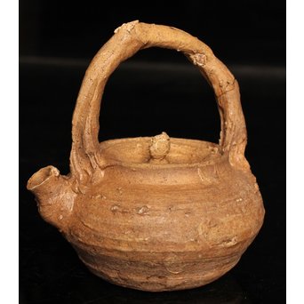 南蛮手/伊羅保手捻急須/湯沸　K298 