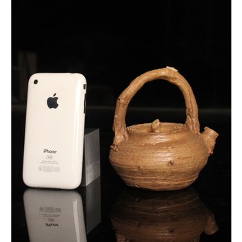 南蛮手/伊羅保手捻急須/湯沸　K298 