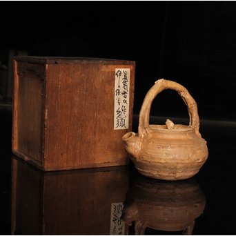 南蛮手/伊羅保手捻急須/湯沸　K298 