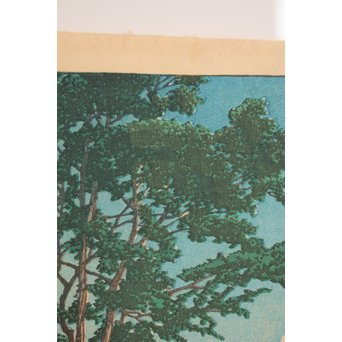 川瀬巴水 版画十和田湖 美術社版/るみ版　S2741 